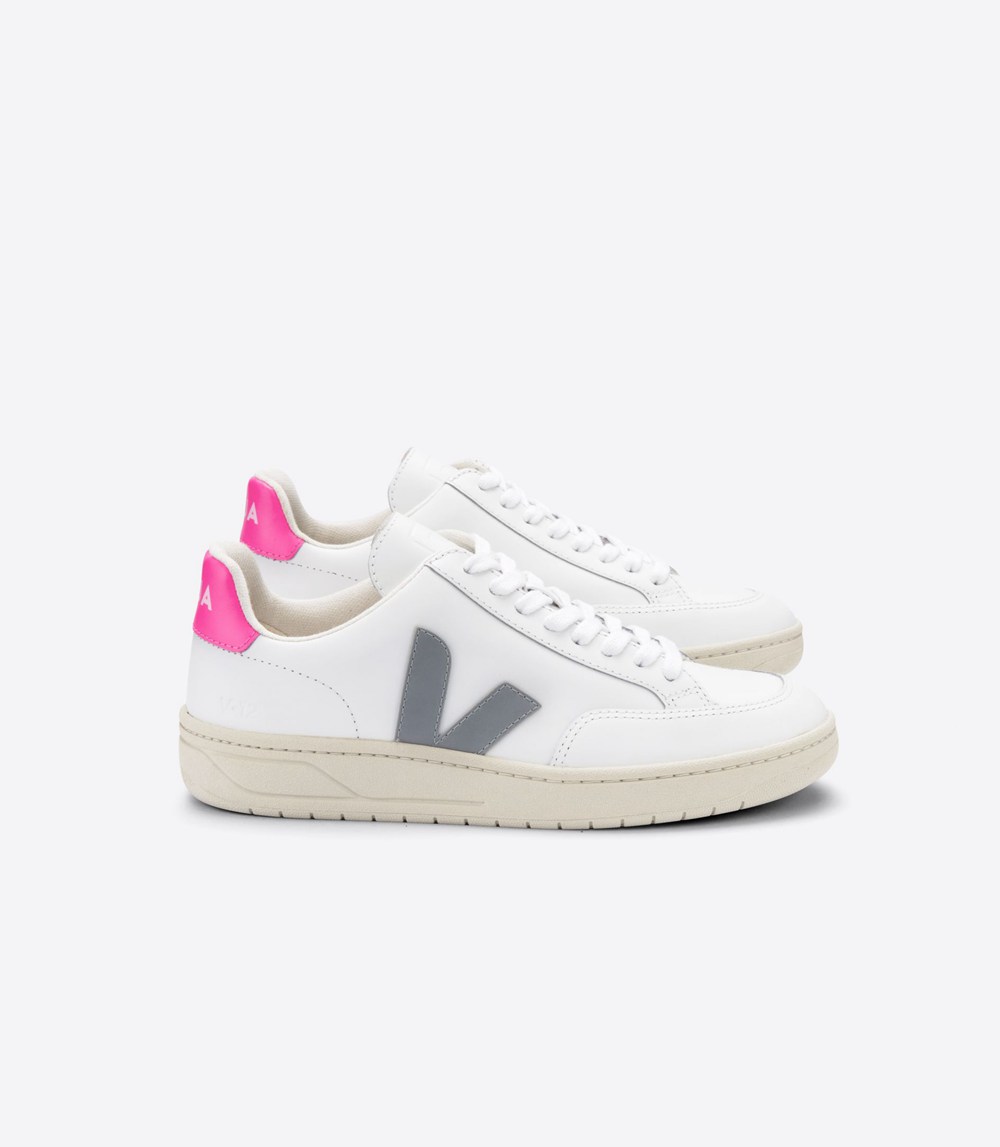 Veja Sneakers Dam - V-12 Läder - Vita - 640392-LVT